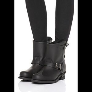 Frye Black Engineer Boots